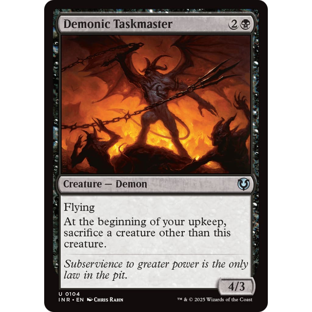 Demonic Taskmaster (INR-104) Foil - Single