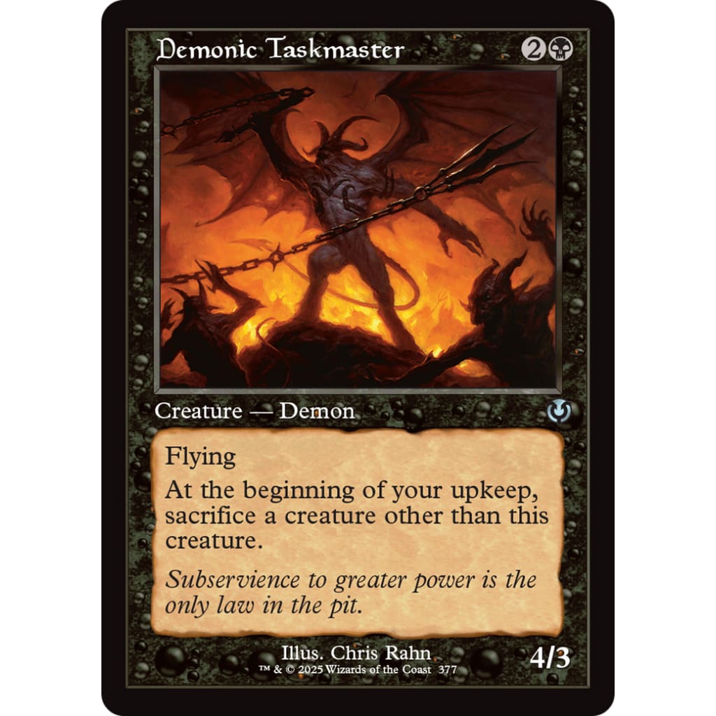 Demonic Taskmaster (Retro Frame) (INR-377) - Single