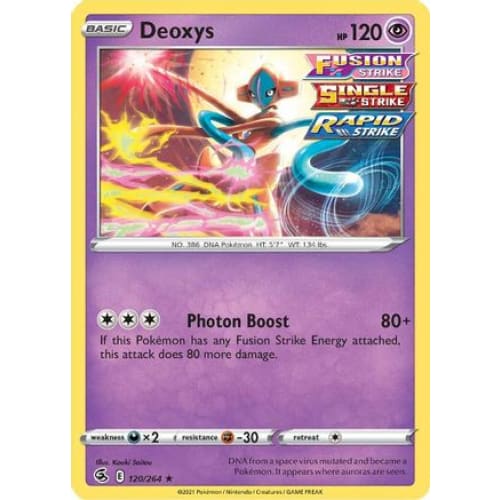 Deoxys (120/264) Holo Rare - Single