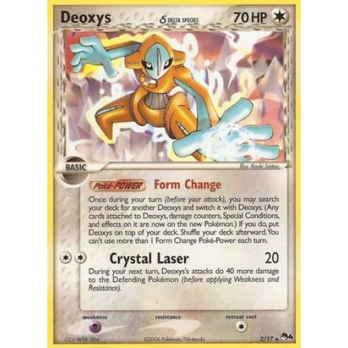 Deoxys δ (002/017) Rare Classic Holofoil - Single