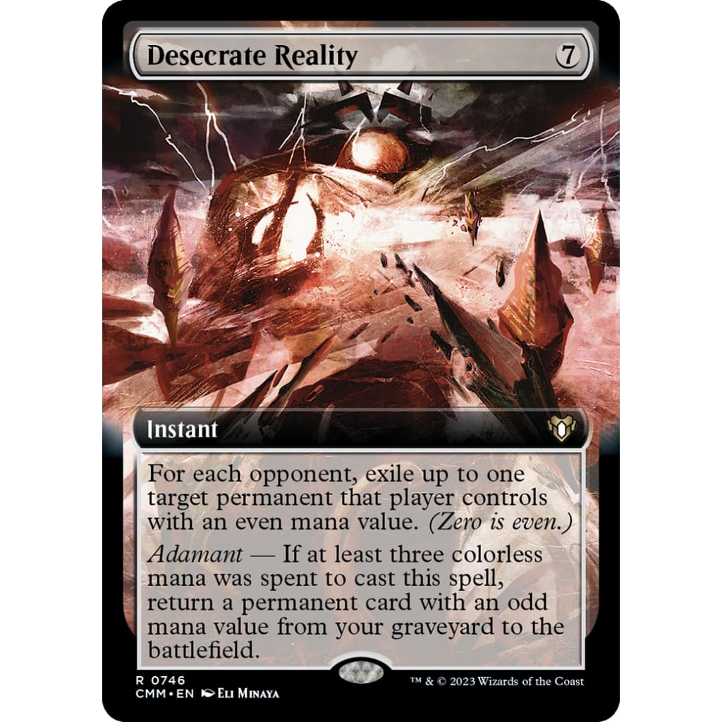 Desecrate Reality (CMM-746): (Extended Art) Foil - Single