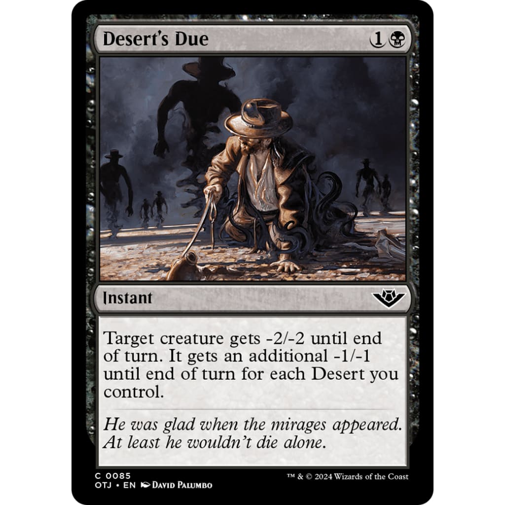 Desert’s Due (OTJ-085) - Single