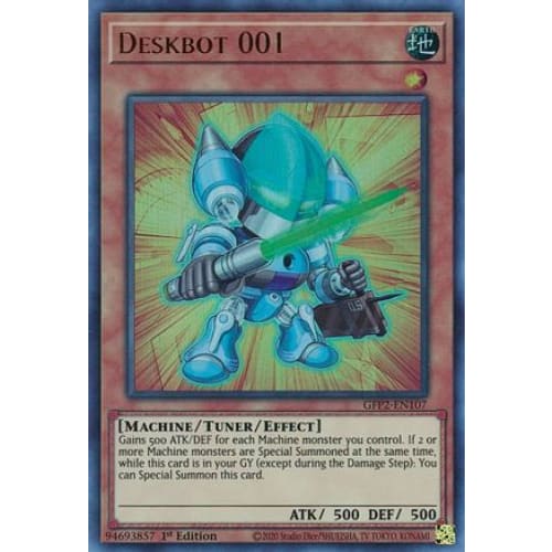 Deskbot 001 (GFP2-EN107) Ultra Rare 1st Edition - Single