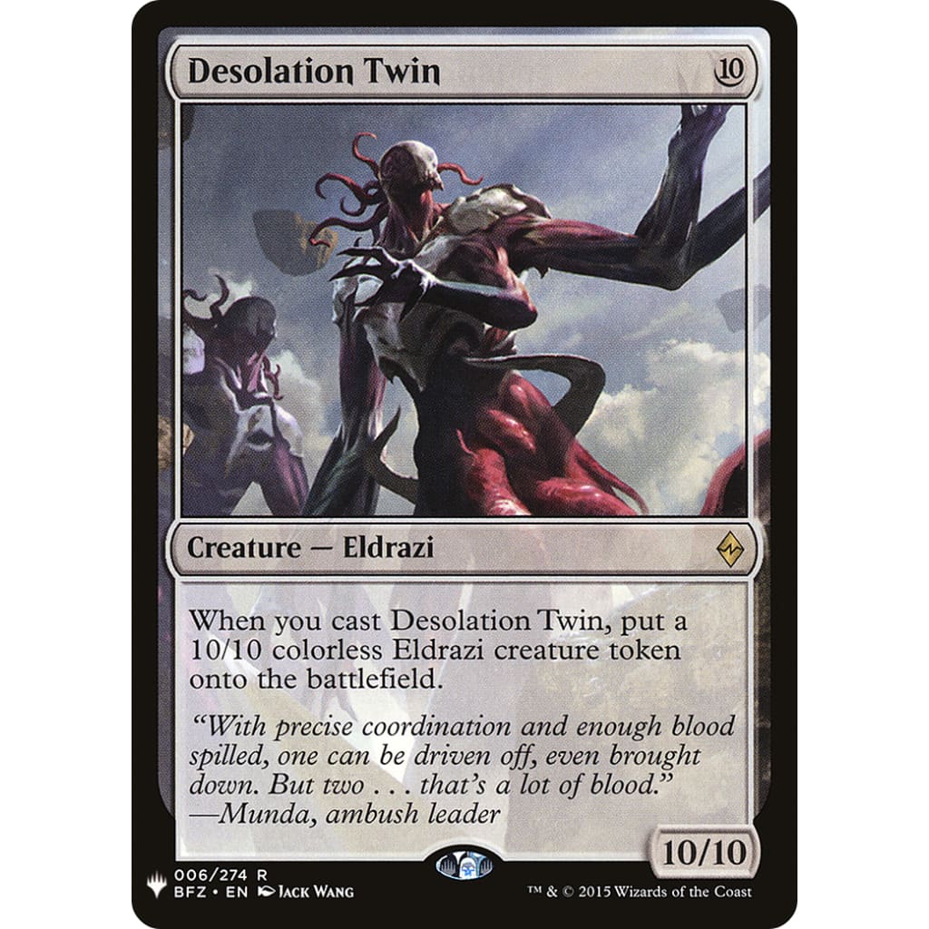 Desolation Twin (PLST-BFZ-6) - Single