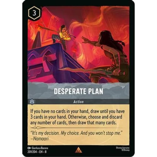 Desperate Plan (201/204) - Reign of Jafar Cold Foil - Single