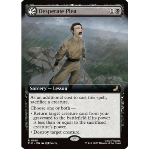 Desperate Plea (Extended Art) (TLE-185) - Single