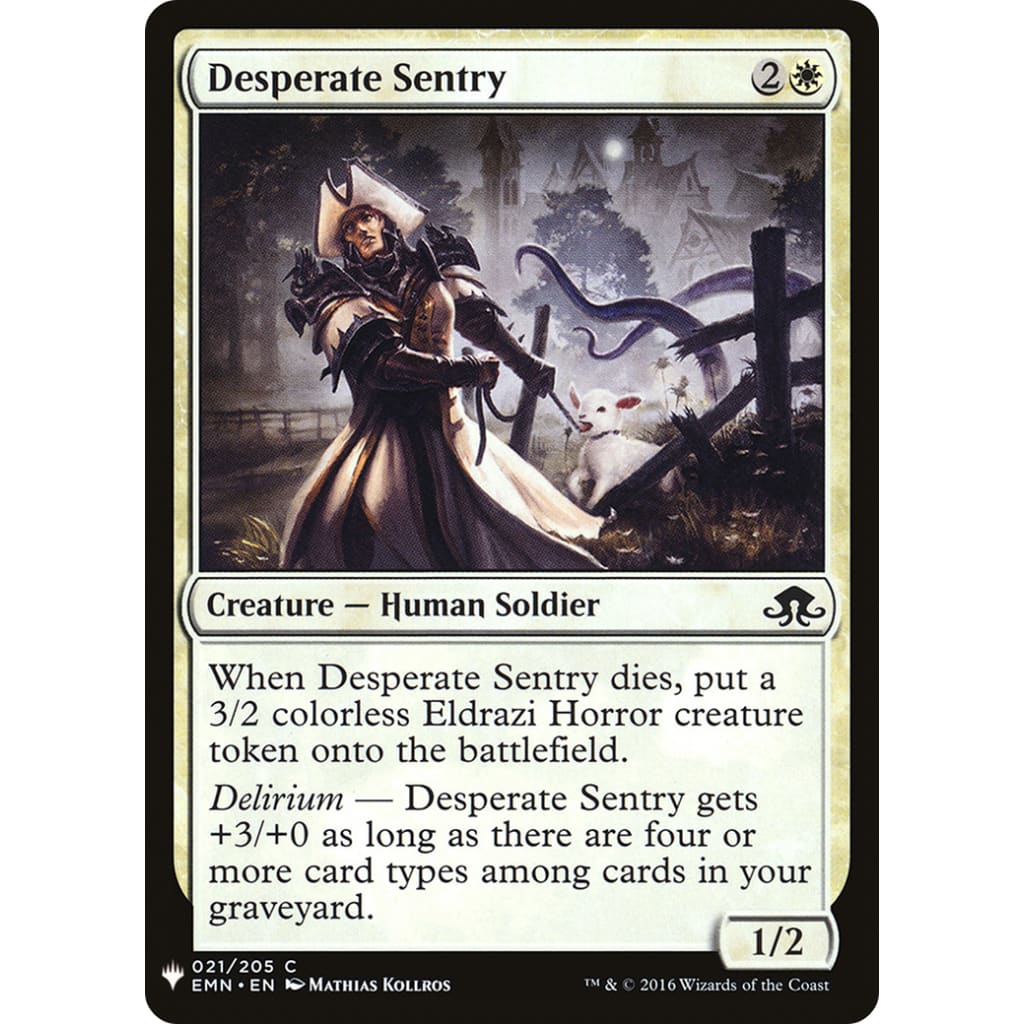 Desperate Sentry (PLST-EMN-21) - Single