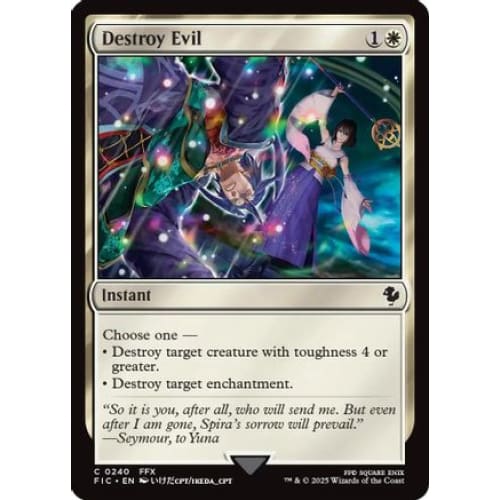 Destroy Evil (Surge Foil) (FIC-240) Foil - Single