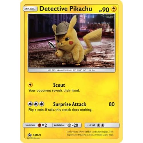 Detective Pikachu (SM170/248) Promo Holofoil - Single