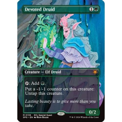 Devoted Druid (Borderless) (SPG-138) Foil - Single