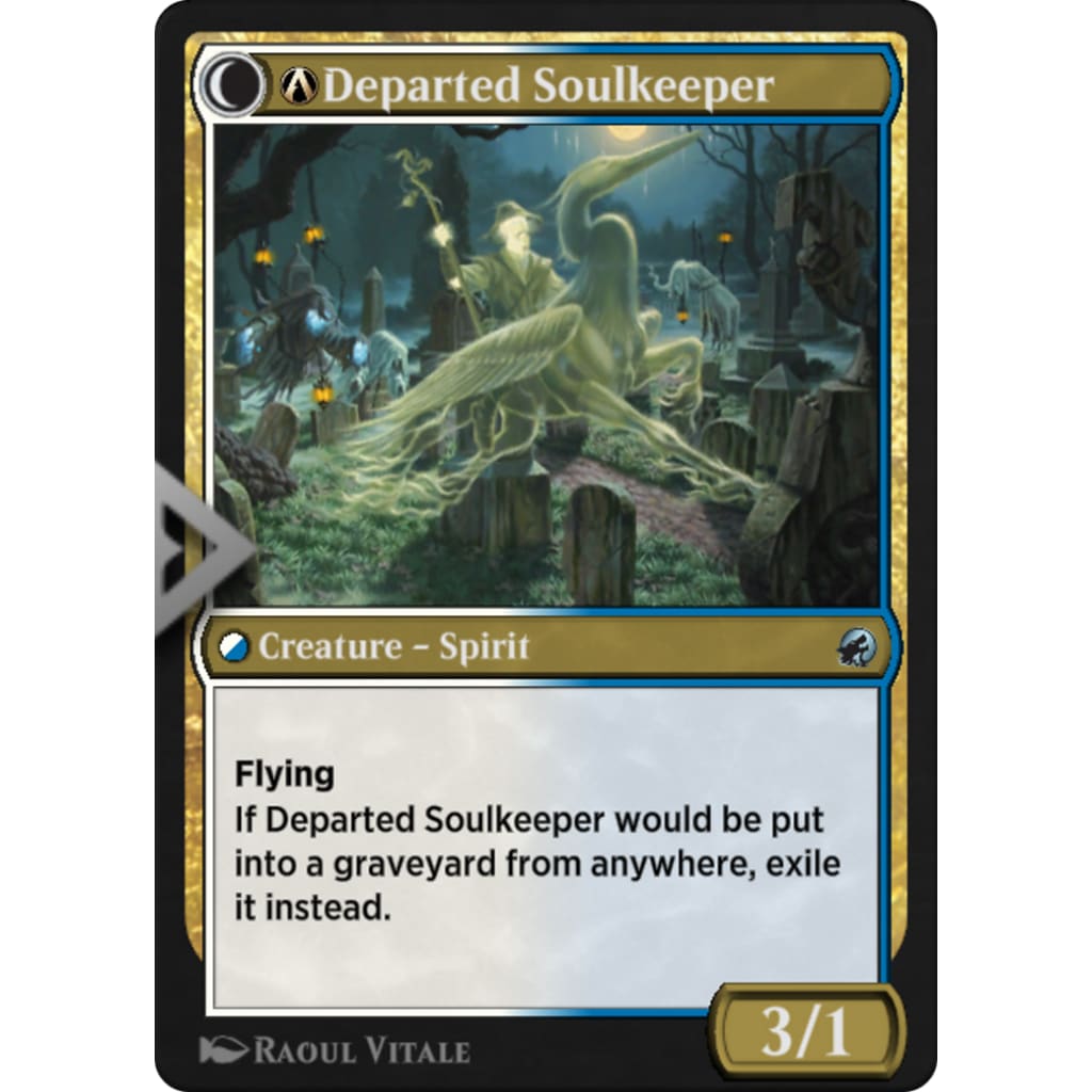 A-Devoted Grafkeeper // A-Departed Soulkeeper (MID-A-218):