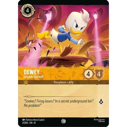 Dewey - Lovable Showoff (Foil) (2/204) - Reign of Jafar