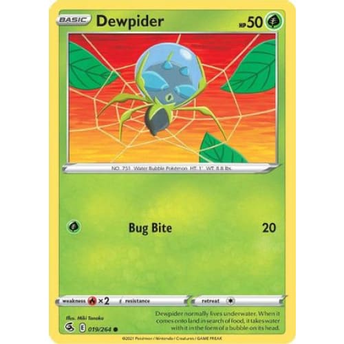 Dewpider (019/264) Common Reverse Holofoil - Single