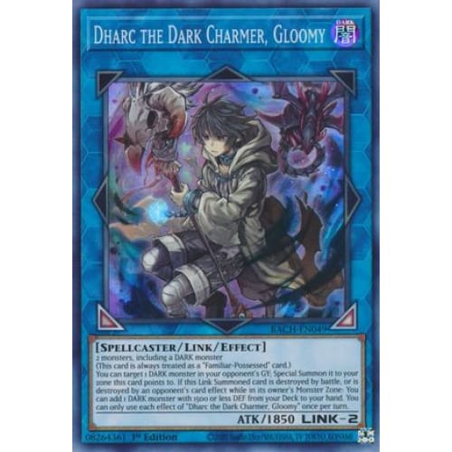 Dharc the Dark Charmer Gloomy (BACH-EN049) Super Rare 1st