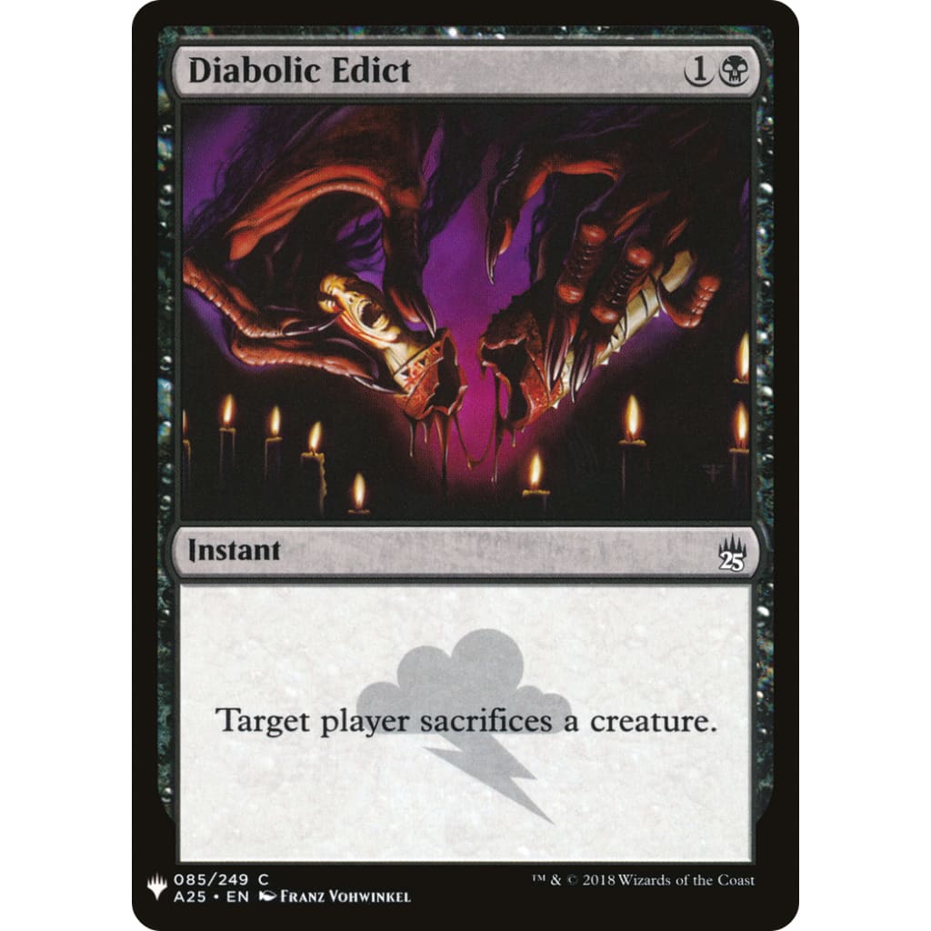 Diabolic Edict (PLST-A25-85) - Single