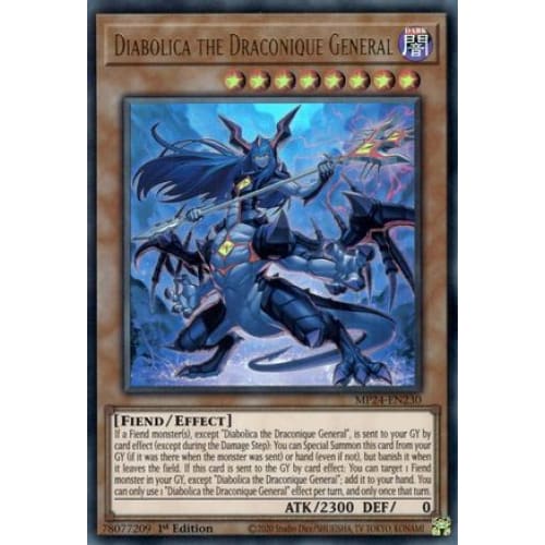 Diabolica the Draconique General - MP24-EN230 Ultra Rare