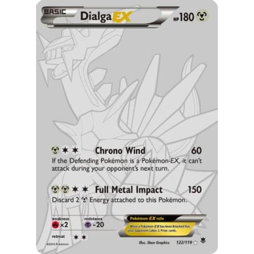 Dialga-EX (122/119) Secret Rare Holofoil - Single