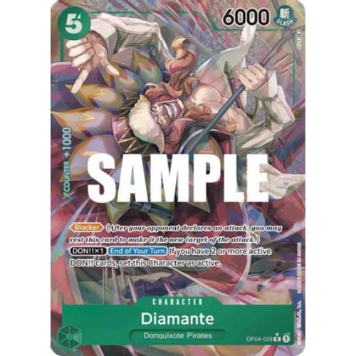 Diamante (Alternate Art) OP04-028 R Kingdoms of Intrigue