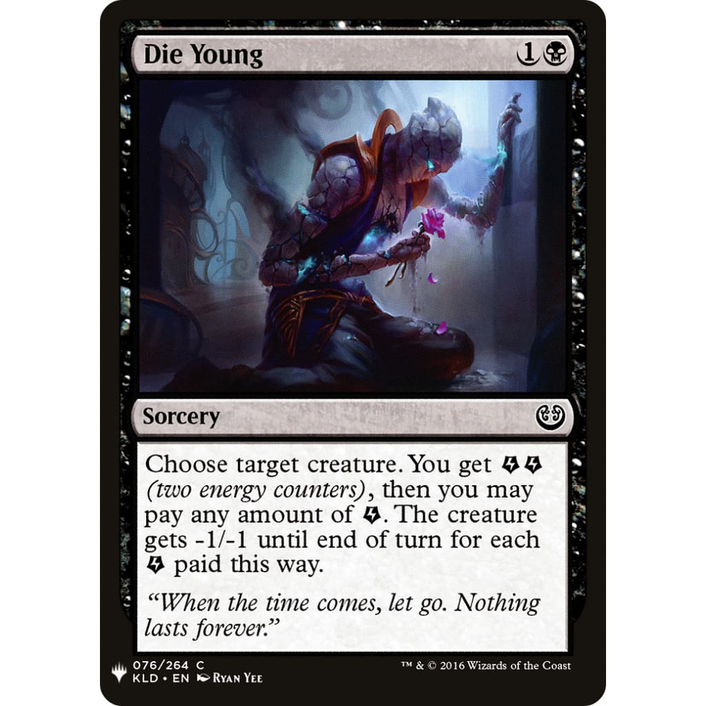 Die Young (PLST-KLD-76) - Single