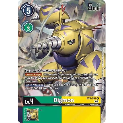 Digmon (Alternate Art) (BT8-051 R) Rare Foil - Single