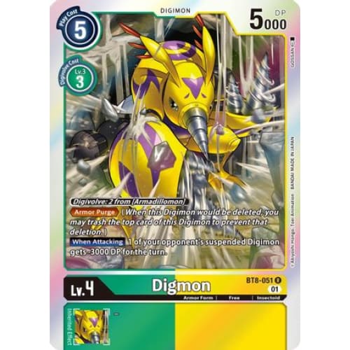 Digmon - BT8-051 - Rare Foil - Single