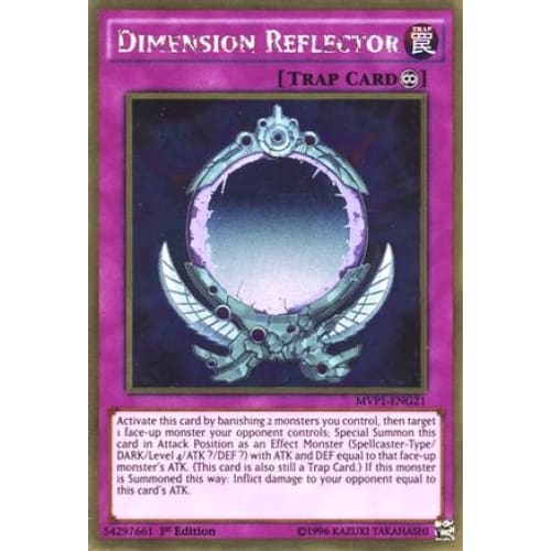 Dimension Reflector - MVP1-ENG21 Gold Rare 1st Edition