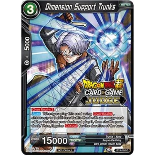Dimension Support Trunks (Judge Promotion Cards) - Single