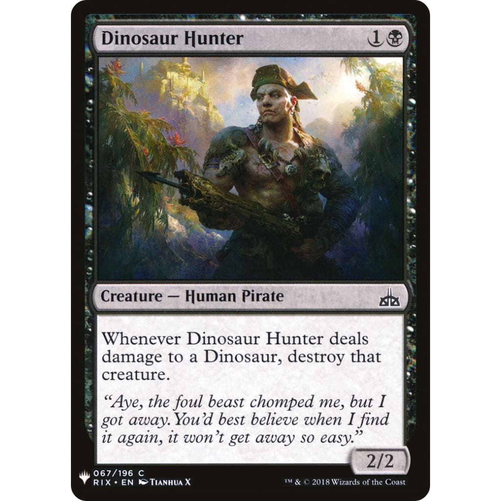Dinosaur Hunter (PLST-RIX-67) - Single