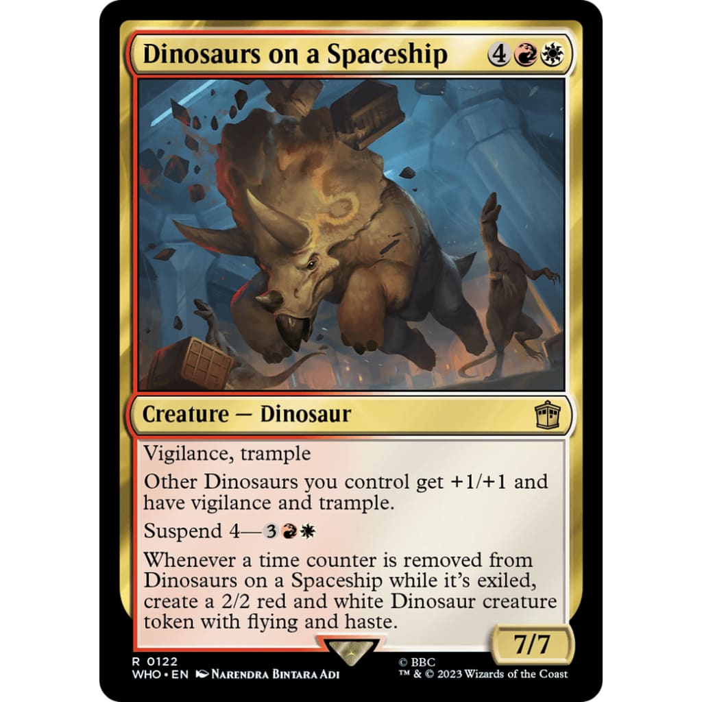 Dinosaurs on a Spaceship (WHO-122) - Single