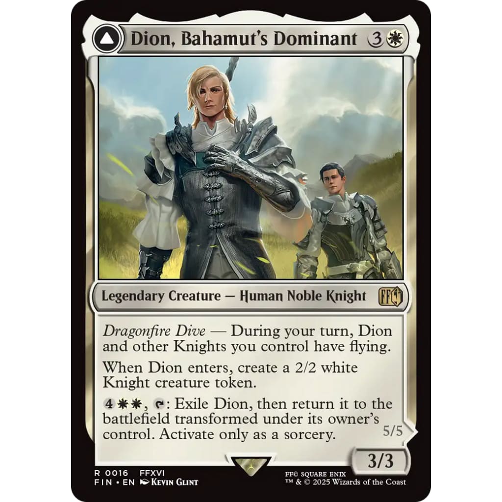 Dion Bahamut’s Dominant // Bahamut Warden of Light