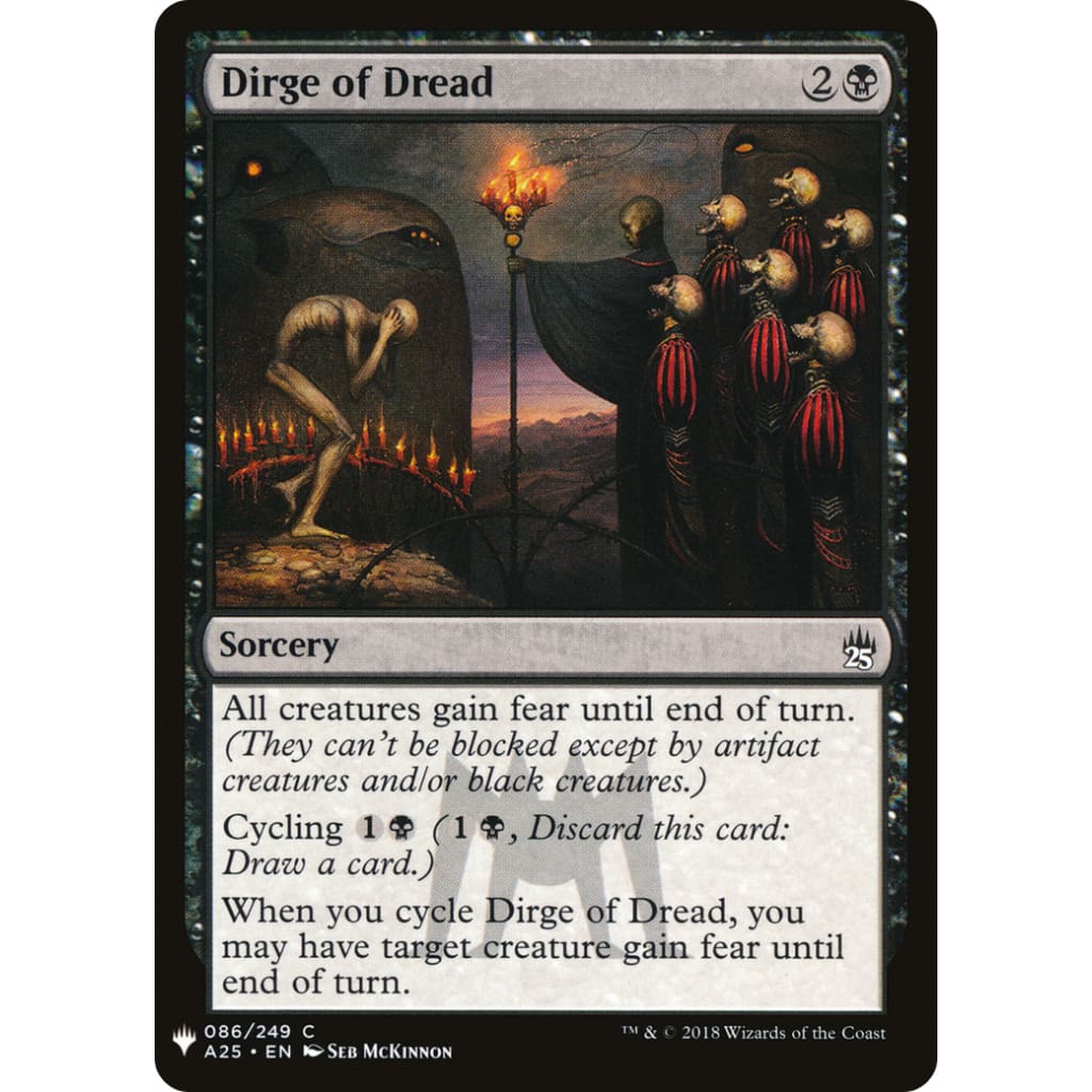 Dirge of Dread (PLST-A25-86) - Single