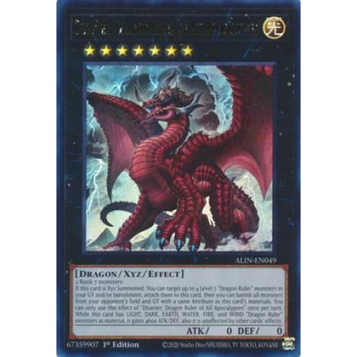 Disaster Dragon Ruler of All Apocalypses - ALIN-EN049 Ultra