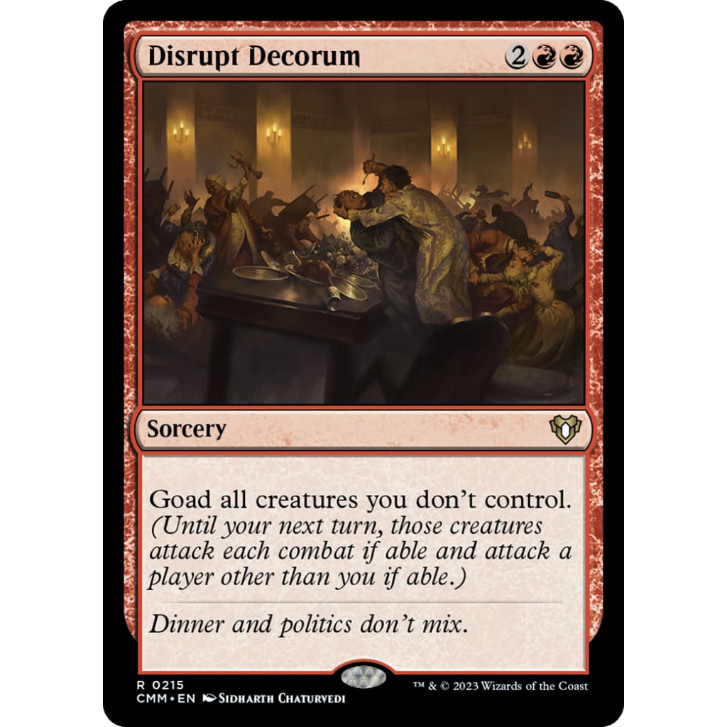 Disrupt Decorum (CMM-215) Foil - Single