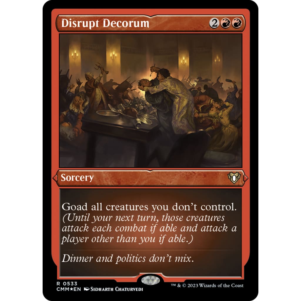 Disrupt Decorum (CMM-533) Etched Foil - Single