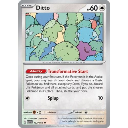 Ditto (132) Rare Classic Reverse Holofoil - Single