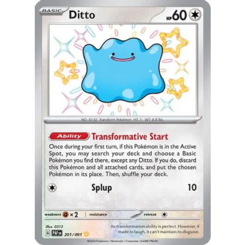Ditto (201) Shiny Rare Holofoil - Single