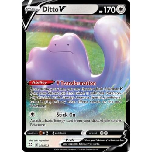 Ditto V (050/072) Holo Rare Holofoil - Single