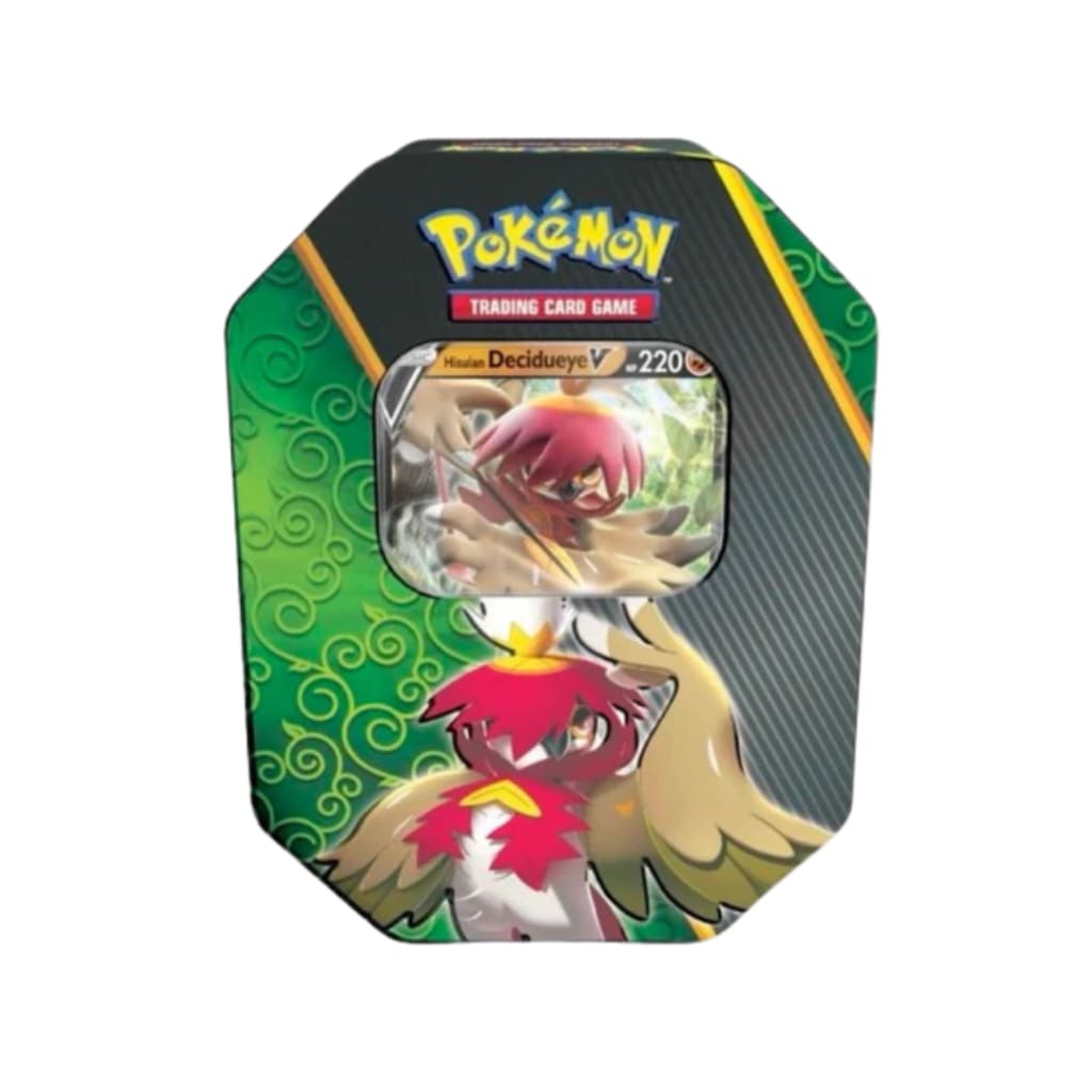 Divergent Powers Tins: Hisuian Decidueye V Tin (EU Version)