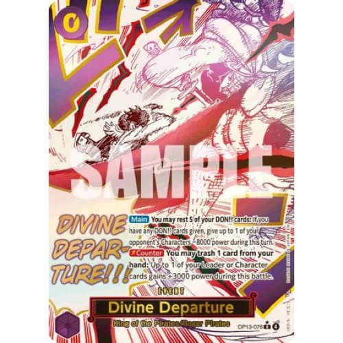 Divine Departure (Alternate Art) OP13-076 R Carrying On His