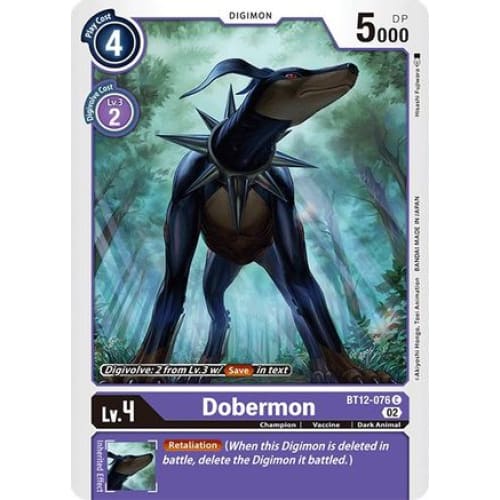 Dobermon - BT12-076 - Common - Single