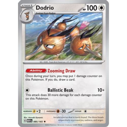 Dodrio (85) Rare Classic Reverse Holofoil - Single