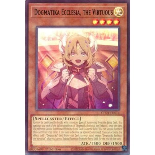 Dogmatika Ecclesia the Virtuous - CH01-EN014 Ultra Rare 1st