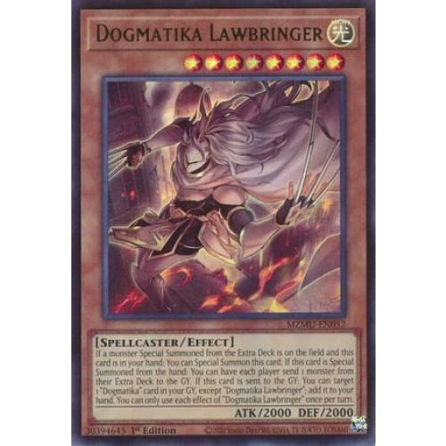 Dogmatika Lawbringer - MZMU-EN052 Ultra Rare 1st Edition