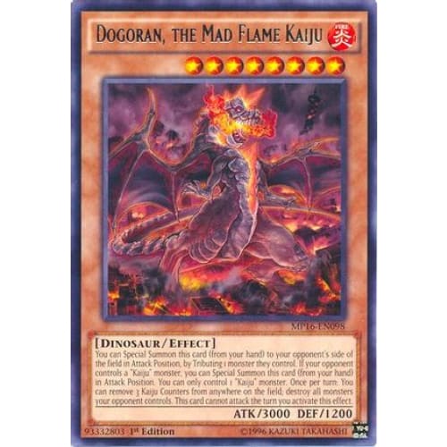 Dogoran the Mad Flame Kaiju (MP16-EN098) Rare Unlimited
