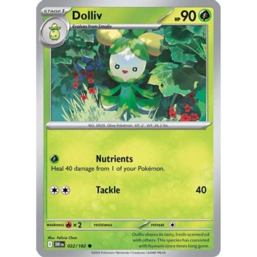 Dolliv (22) Common Reverse Holofoil - Single