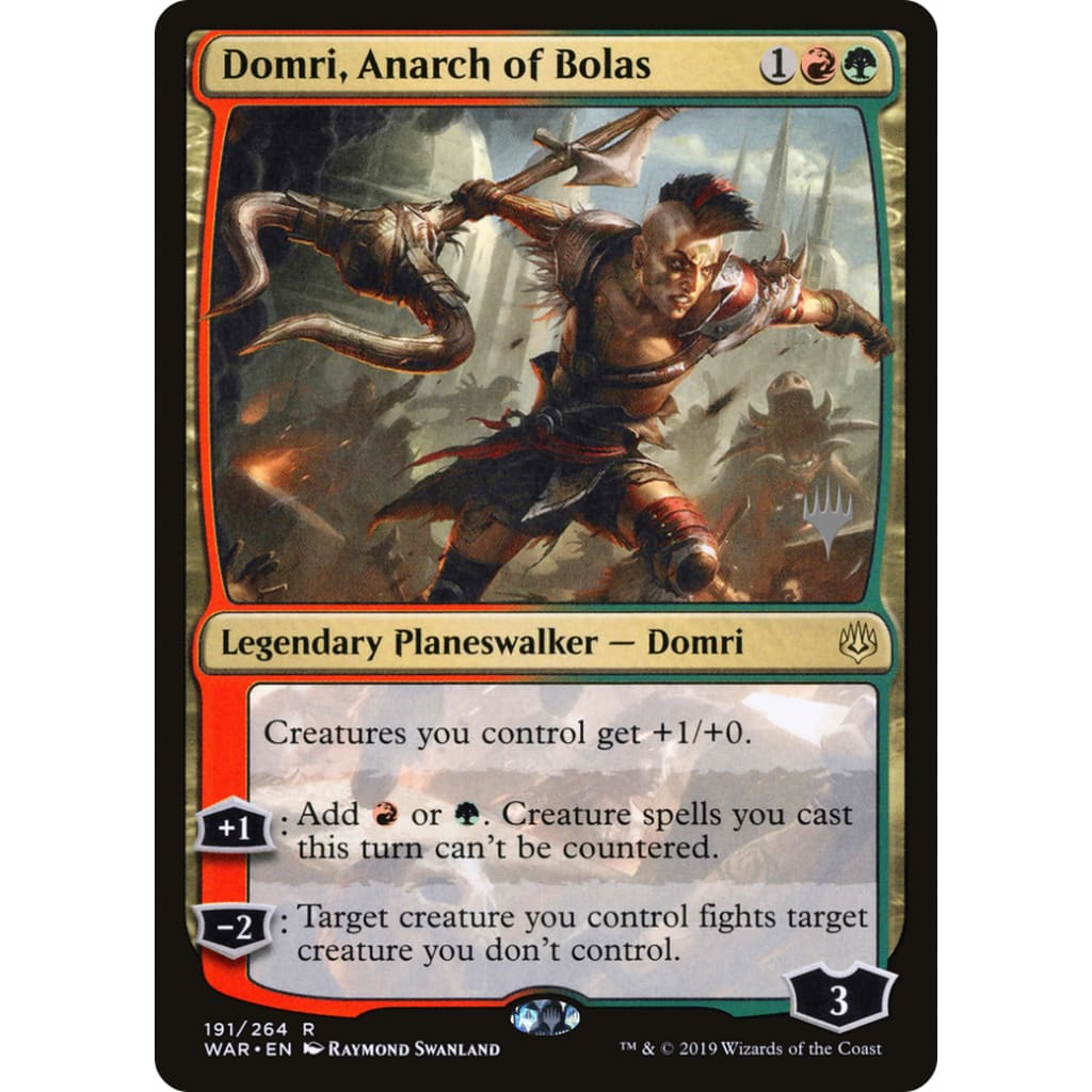 Domri Anarch of Bolas (PWAR-191P) Foil - Single