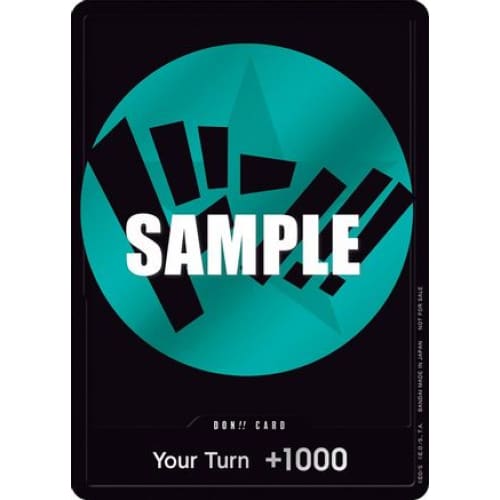 DON!! Card (Teal) Franky PR One Piece Promotion Cards Foil