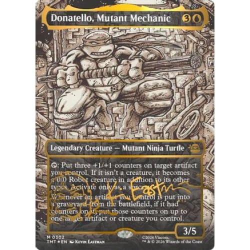 Donatello Mutant Mechanic (Borderless) (Gold-Stamped