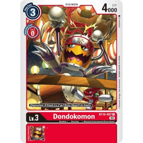 Dondokomon - BT10-007 - Common - Single