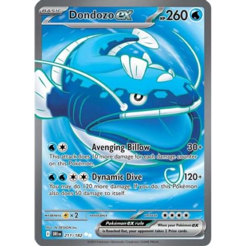 Dondozo ex - 211/182 (211) Ultra Rare Holofoil - Single